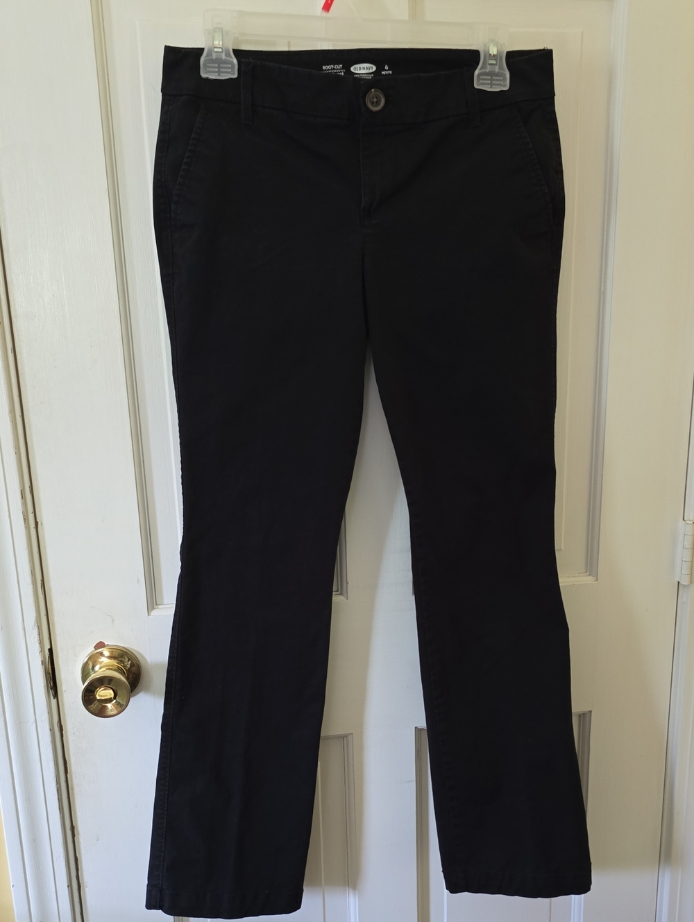 Old Navy Black Boot-Cut Work Style Pants Size 4P